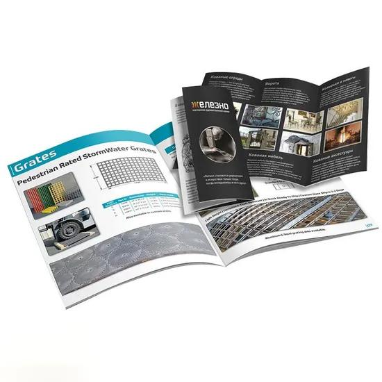 Promotional booklet with saddle stitch binding