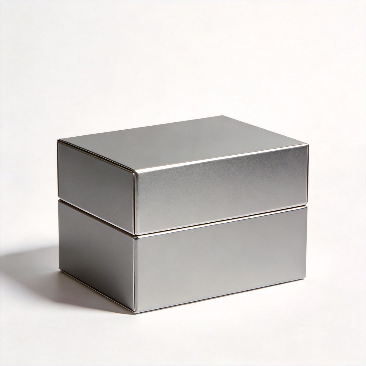 Haircare product box with matte finish and metallic accents
