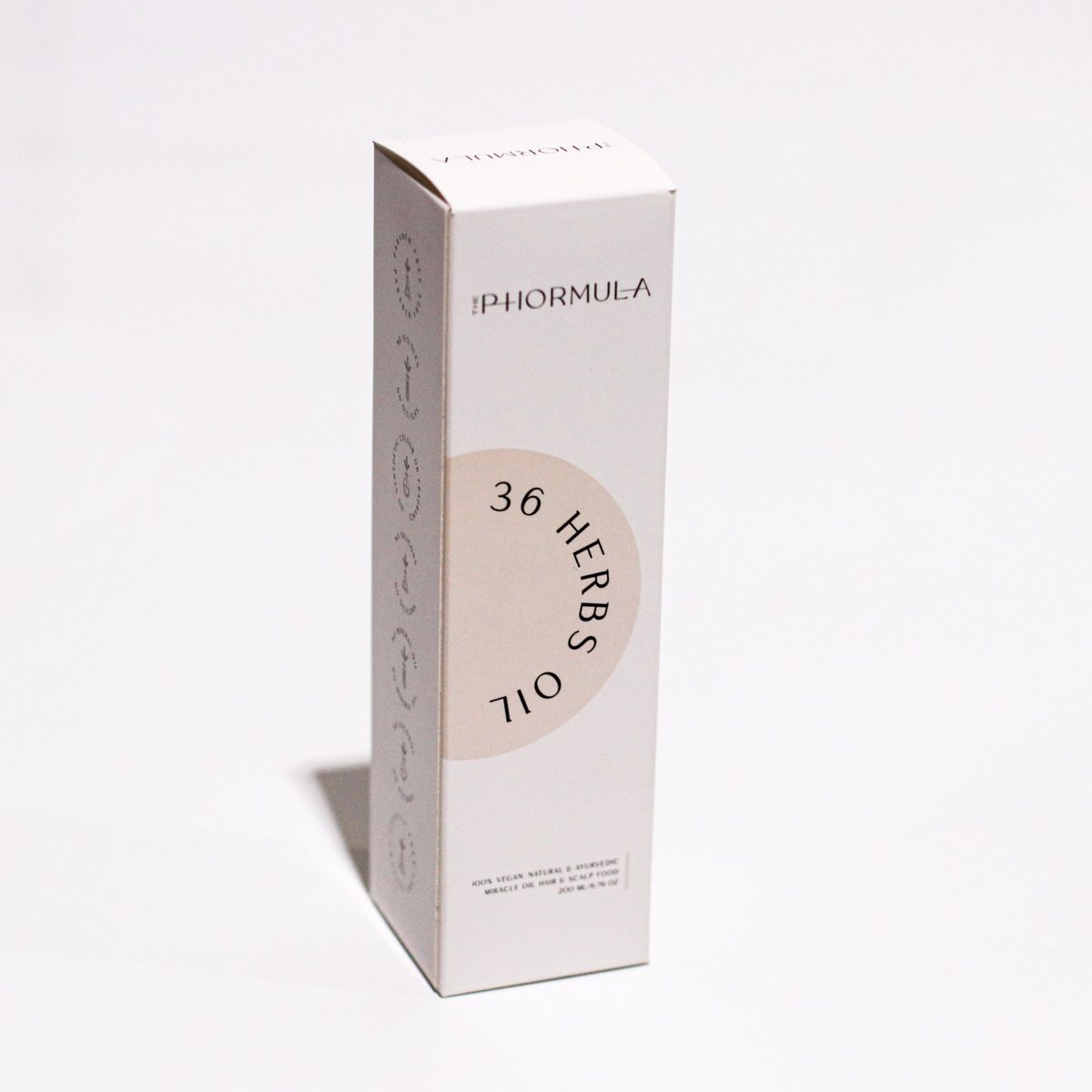 Beauty product packaging with foil stamping