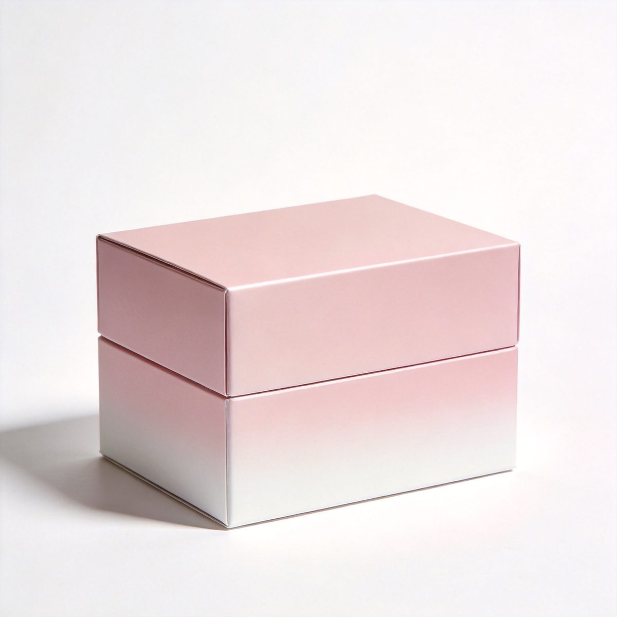 Set of cosmetic packaging boxes in pastel colors