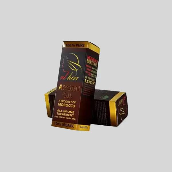 Cosmetic packaging box with premium finish